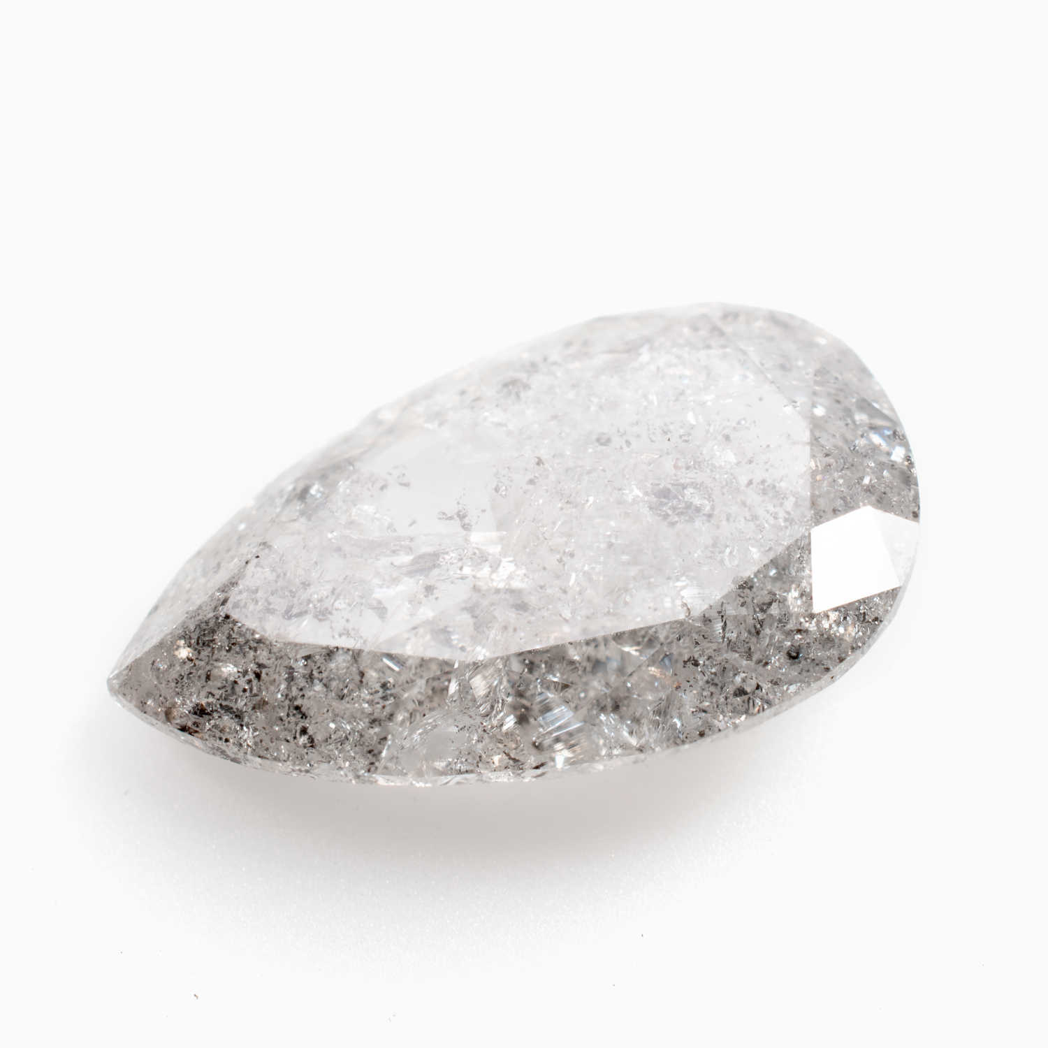 3.64 carat black rough diamond crystal